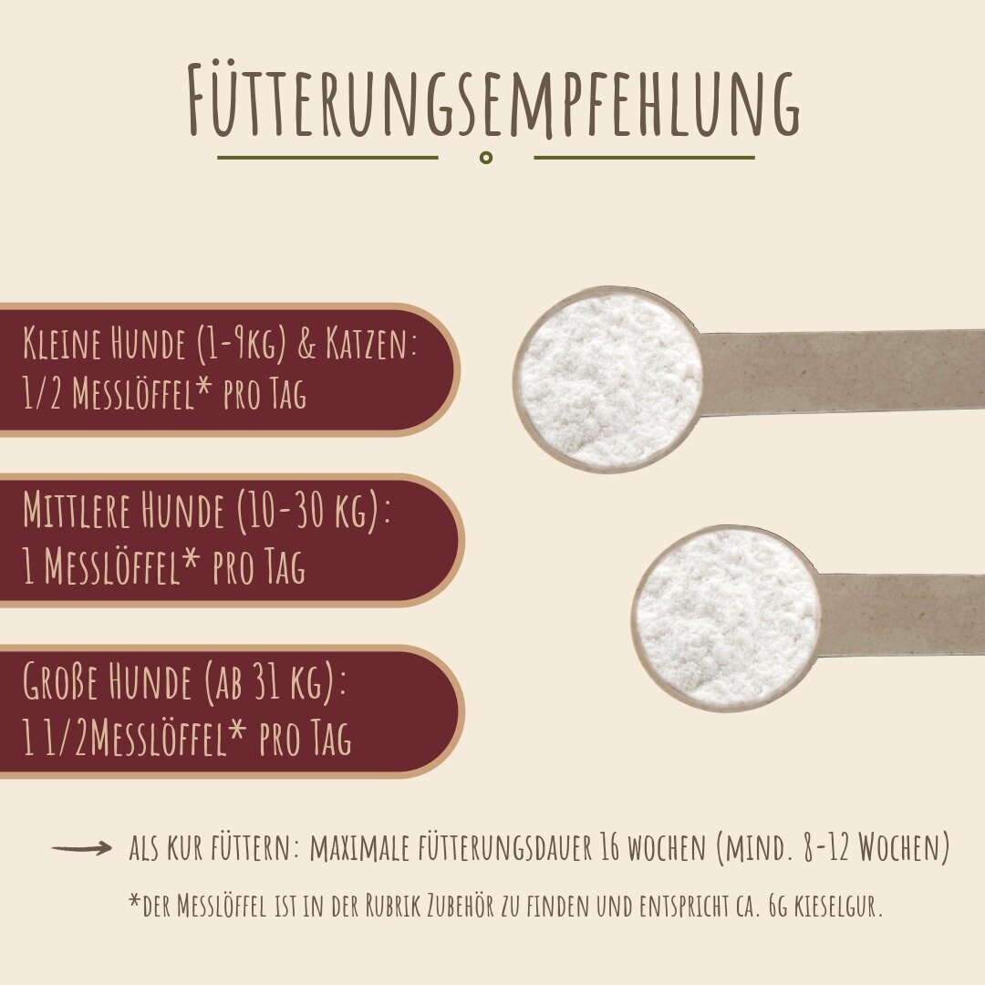 F&P Healthy Pets Kieselgur Pulver für Hunde & Katzen