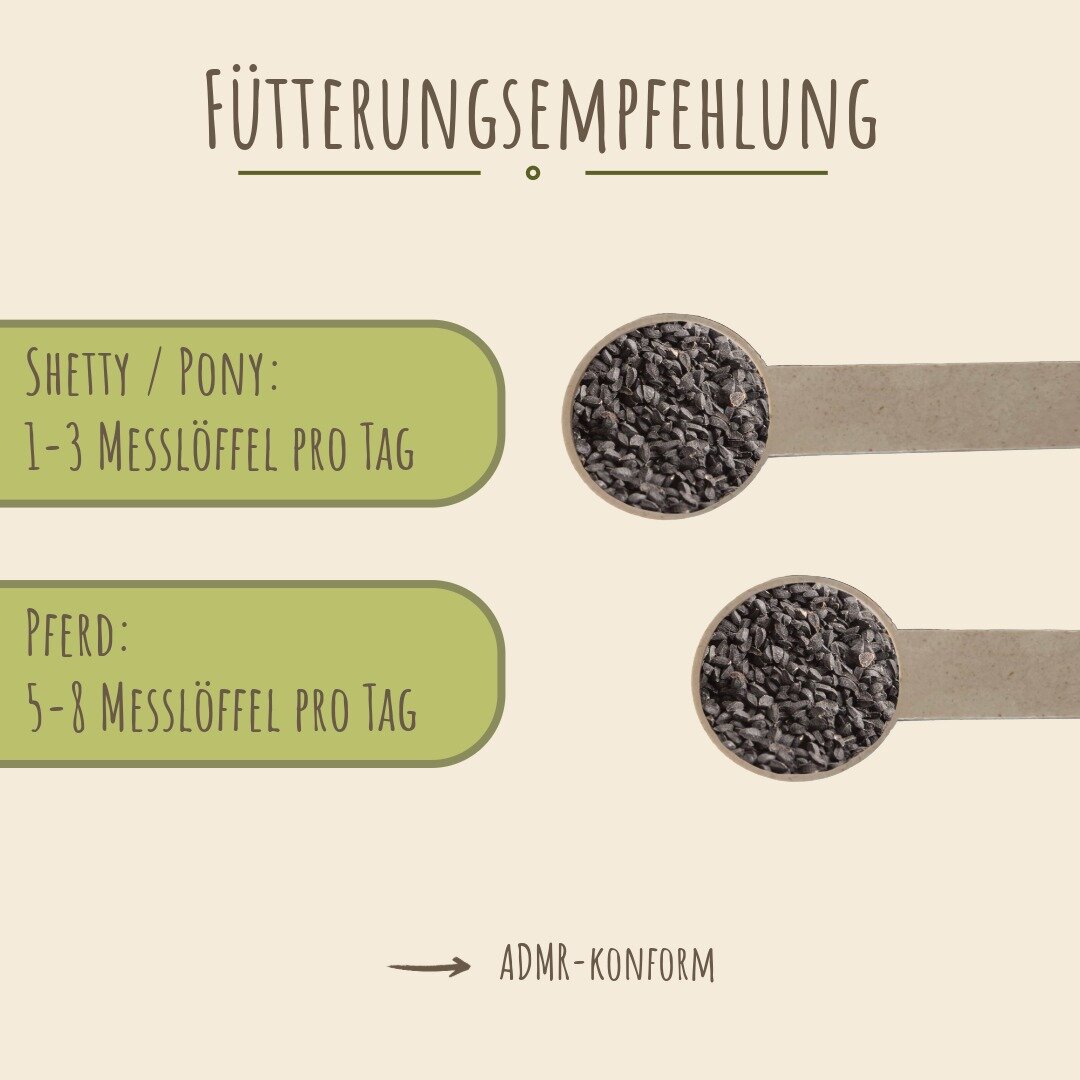 Reiter & Ross Schwarzkümmel für Pferde mit Dosierlöffel