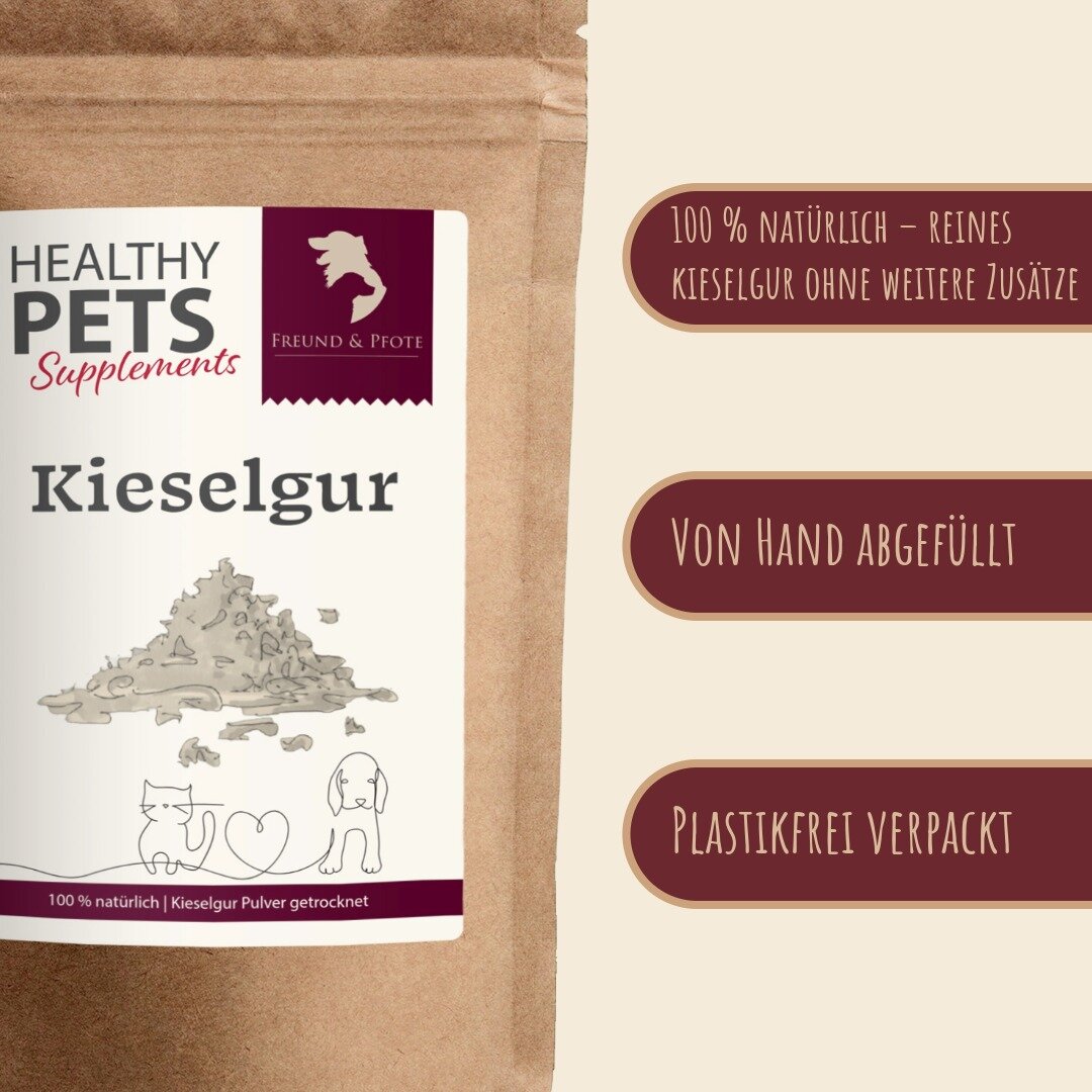 F&P Healthy Pets Kieselgur Pulver für Hunde & Katzen