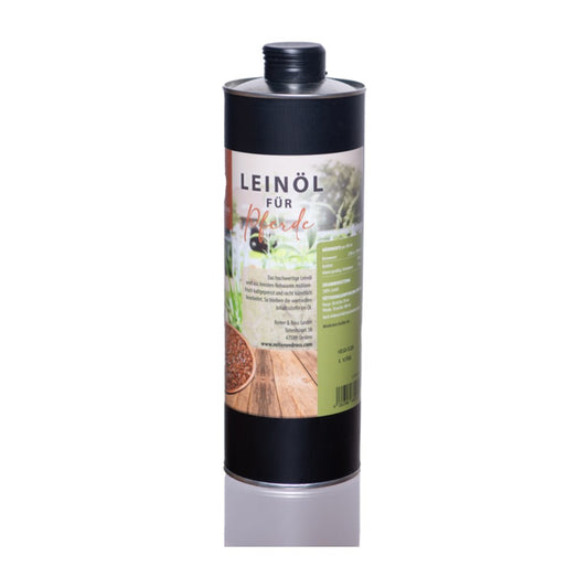 Reiter & Ross Leinöl für Pferde in 1L Metalldose