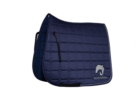 Schabracke "Colors of Chardonnay" navy-silber