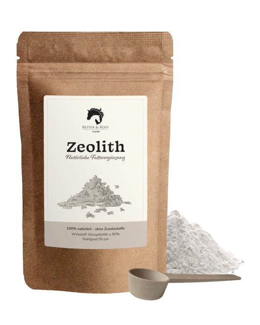 Reiter & Ross Zeolith Pulver für Pferde mit Dosierlöffel